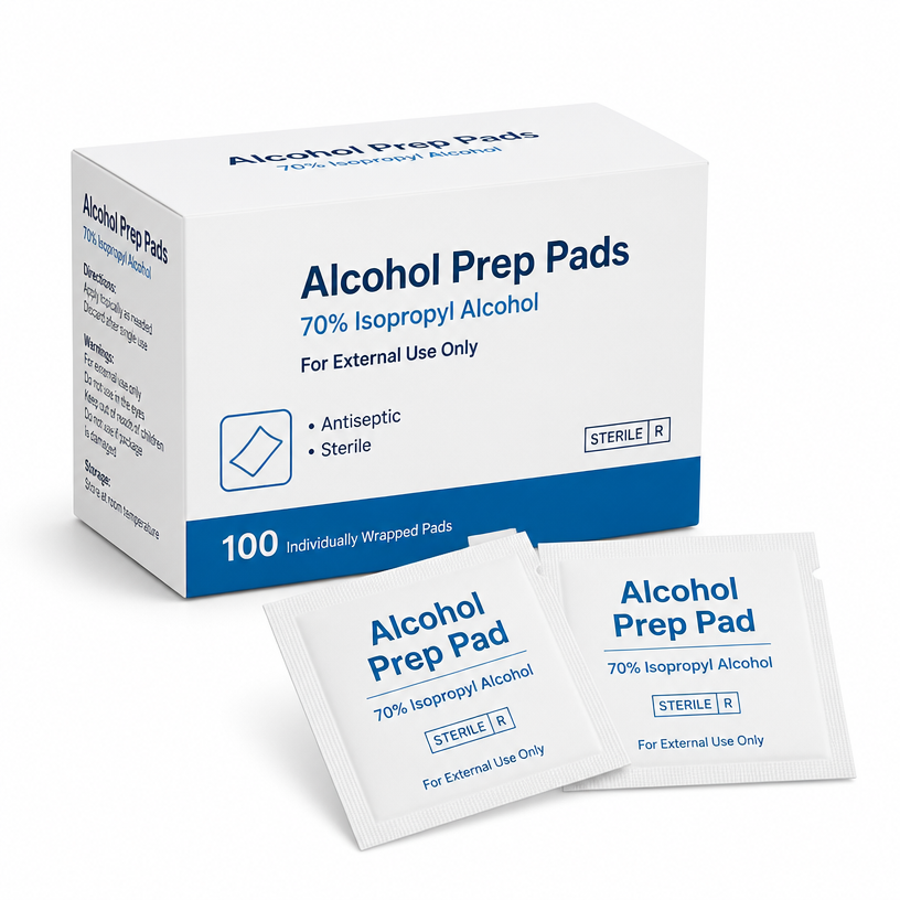 Alcohol prep pads