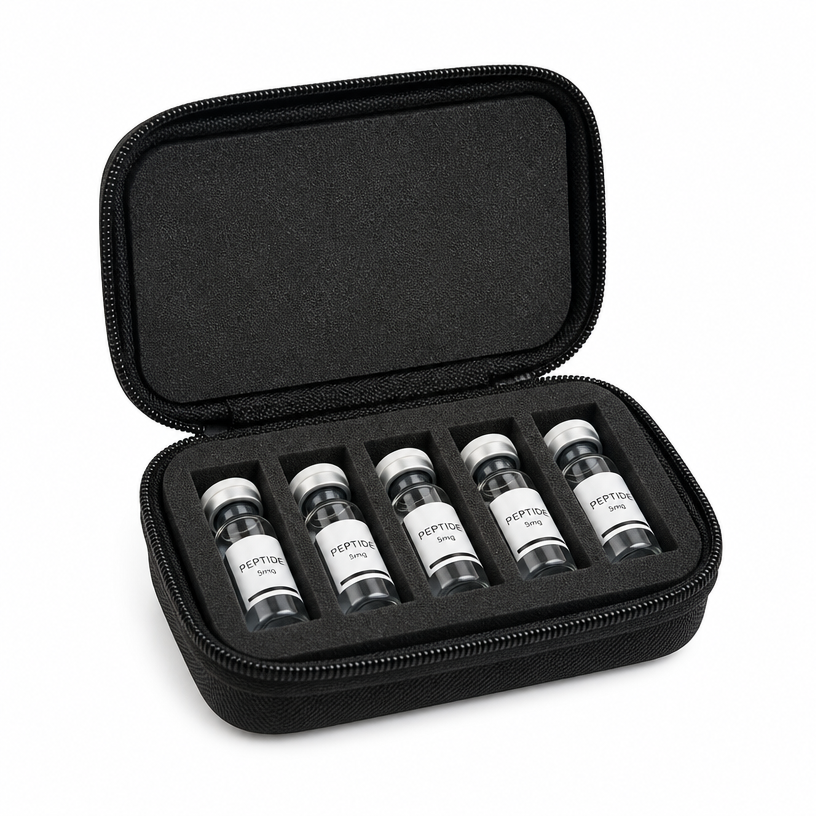 Peptide vial storage case